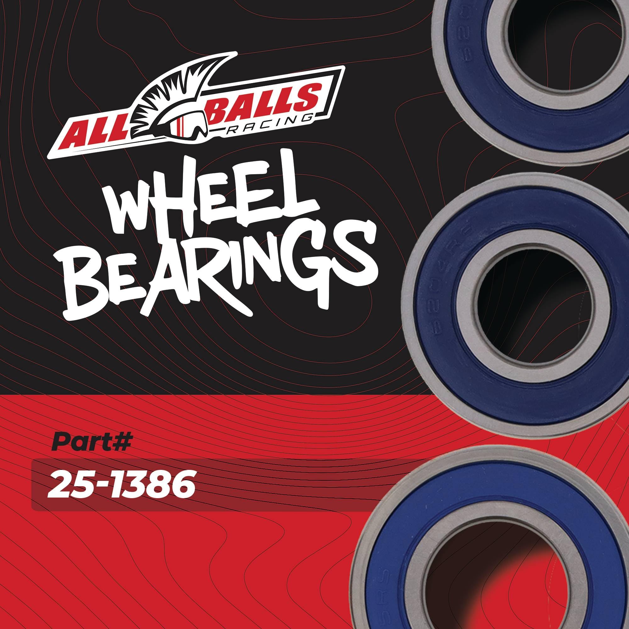 Amazon.com: All Balls Racing 25-1386 Wheel Bearing Kit Compatible